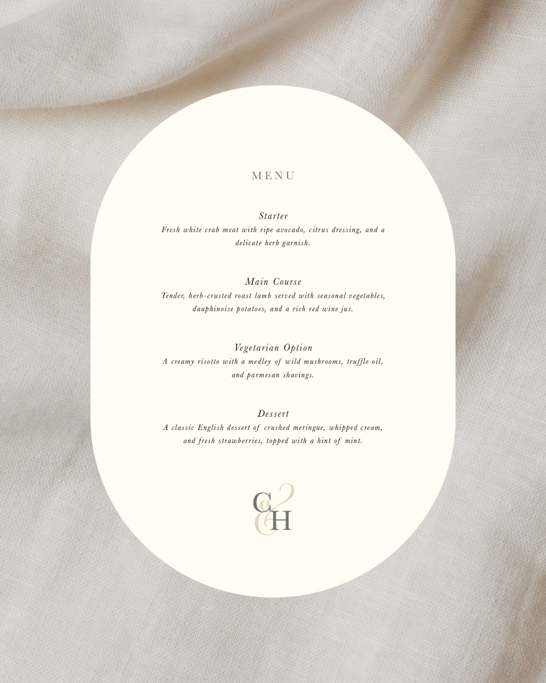 English Country Menu