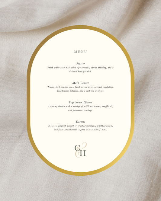 English Country Menu