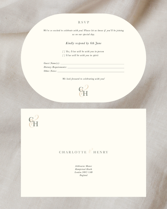 English Country RSVP Card