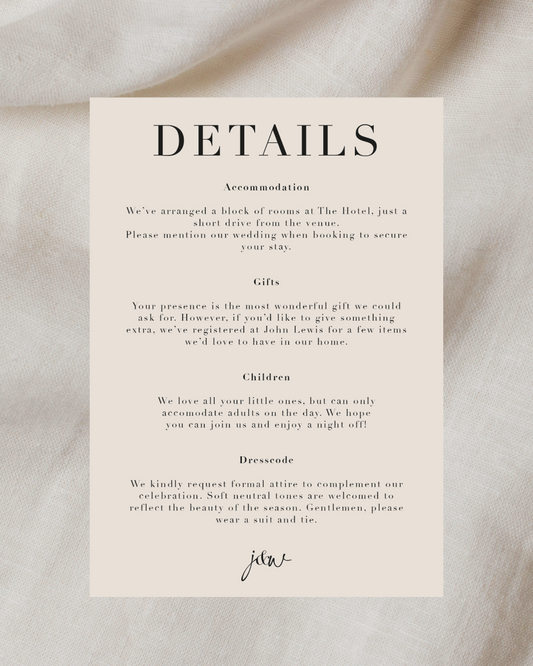 The Engagement Details Card