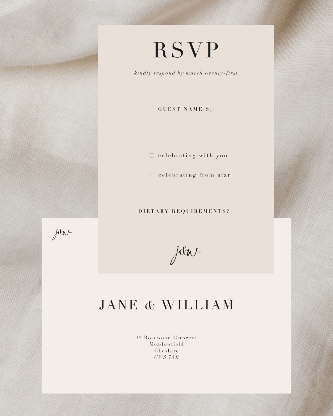 The Engagement RSVP Card